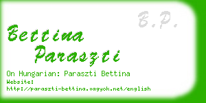 bettina paraszti business card